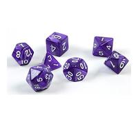 shibby 7 dés polyédriques pour Les Jeux de rôle et Les Jeux de Table en Pourpre avec Sac
