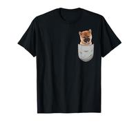 Shibe Akita Inu Chien dans la poche poitrine T-Shirt