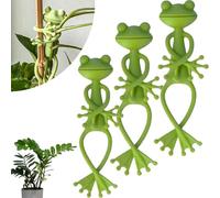 Shibeikadi Support de plante grenouille - Support mignon et stable pour petites plantes en pot et plantes succulentes, support réglable pour plantes coupées de plantes, bourgeons, grenouille
