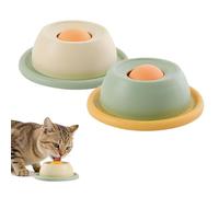 Shibida Boule À Lécher pour Chien et Chat, 2PCS Bol Léchage avec Balle Rotative Dog Lick Bowl Bol De Léchage pour Chien Tapis À Lécher pour Chien À Alimentation Lente avec Ventouse