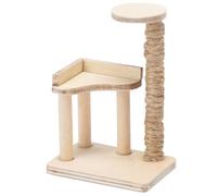 SHIBOHAN Arbre à Chat Miniture 7cm Maison Meubles Chat Poteau Miniature Cadre D’Escalade DéCoration IntéRieure Simulation Arbre en Bois Bouleau Maison Ornement