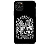 Shibuya Crossing Tokyo Japon Rétro Hanko Kanji Souvenir Coque pour iPhone 11 Pro Max