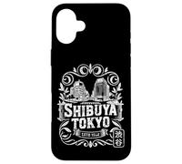 Shibuya Crossing Tokyo Japon Rétro Hanko Kanji Souvenir Coque pour iPhone 16 Plus