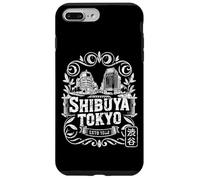 Shibuya Crossing Tokyo Japon Rétro Hanko Kanji Souvenir Coque pour iPhone 7 Plus/8 Plus