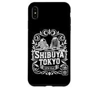 Shibuya Crossing Tokyo Japon Rétro Hanko Kanji Souvenir Coque pour iPhone XS Max