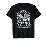 Shibuya Crossing Tokyo Japon Rétro Hanko Kanji Souvenir T-Shirt