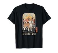 Shibuya Hachiko Tokyo Japon Rétro Kawaii Souvenir Kanji T-Shirt