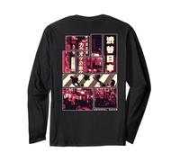 Shibuya Tokyo Y3K Cyberpunk Japan Backprint Streetwear Art Manche Longue