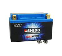 SHIDO LTX7A-BS LION -S- Batterie Moto Lithium Ion, Petite