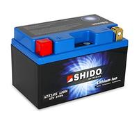SHIDO LTZ14S LION -S- Batterie Moto Lithium Ion, Petite