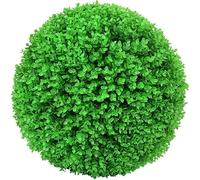 Shidongbla Boules topiaires de plantes pour intérieur et extérieur - Boules décoratives en plastique de buis artificielles - Pour fête - Vert - 35 cm