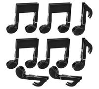SHIDOW Lot de 8 pinces à linge en plastique avec notes de musique, pinces à linge coupe-vent, épingles à linge pour plage, piscine, fête, chaise de printemps chaud (note de musique)
