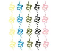 SHIDXIB Lot de 20 pendentifs en acrylique motif lune et rose, breloques colorées Y2K sur le thème des animaux et des plantes pour boucles d'oreilles, colliers et accessoires de bijoux, breloques en