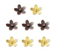 SHIDXIB Lot de 8 Mini Brûleurs d'Encens Porte-Encens en Métal Fleur de Cerisier, Décoration d'Intérieur Maison Méditation