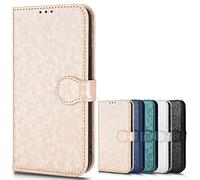 SHIEID Coque Compatible avec ZTE Nubia Neo2 5G, Housse Motif à Pois en Cuir ZTE Nubia Neo2 5G-Rose Rouge