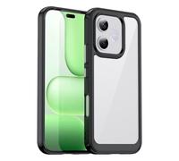 SHIEID Coque de téléphone Portable Motorola Edge 70 Fusion+, Technologie Hybride PC + TPU, Coque de Protection Anti-Choc, sans décoloration, Etui pour Motorola Edge 70 Fusion+-Noir