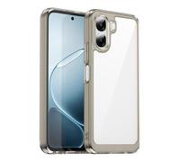 SHIEID Coque de téléphone Portable Oppo A6x 5G, Technologie Hybride PC + TPU, Coque de Protection Anti-Choc, sans décoloration, Etui pour Oppo A6x 5G-Gris