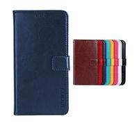 SHIEID Coque pour Alcatel 1S 2019 Coque Porte-Monnaie Protecteur Clapet Portefeuille Cuir PU Luxe,Fermeturemagnétique,avec Fonction de Support,Phone Cases Étui pou Alcatel 1S 2019(Bleu foncé)