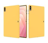 SHIEID Coque pour Galaxy Tab S11 Ultra,Étui de Protection Complète du Corps au Toucher Soyeux, Housse Doublure Douce en Tissu Microfibre, Étui pour Galaxy Tab S11 Ultra-Jaune