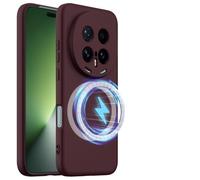 SHIEID Coque pour Honor Magic8 Pro 5G, Case de Protection Complète du Corps au Toucher Soyeux, Aimants Intégrés, Silicone Liquide Premium, Étui pour Honor Magic8 Pro 5G-Bleu