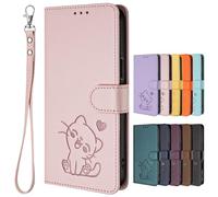 SHIEID Coque pour Honor Play 60A, [Magnétique] Case Housse en Cuir PU, [Carte Fente] Cover Portefeuille, Étui pour Honor Play 60A-Rose