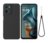 SHIEID Coque pour Moto G06 Power 4G,Étui de Protection Complète du Corps au Toucher Soyeux, Housse Doublure Douce en Tissu Microfibre, Étui pour Moto G06 Power 4G-Noir