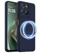 SHIEID Coque pour Motorola Moto G67 Power 5G/G57, Case de Protection Complète du Corps au Toucher Soyeux, Aimants Intégrés, Silicone Liquide Premium, Étui pour Motorola Moto G67 Power 5G/G57-Rouge