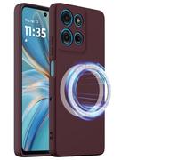 SHIEID Coque pour Motorola Moto G86 Power, Case de Protection Complète du Corps au Toucher Soyeux, Aimants Intégrés, Silicone Liquide Premium, Étui pour Motorola Moto G86 Power-Bleu