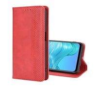 SHIEID Coque pour Nubia RedMagic 11 Air Housse, Étui en Cuir PU Portefeuille Case avec Fente Carte, Flip Cover Fermeture Magnétique und Flip Béquille Etui pour Nubia RedMagic 11 Air Coque, Rouge