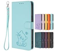 SHIEID Coque pour Oppo A6x 4G, [Magnétique] Case Housse en Cuir PU, [Carte Fente] Cover Portefeuille, Étui pour Oppo A6x 4G-Menthe Verte