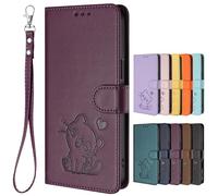 SHIEID Coque pour Oukitel C58/C58 Pro, [Magnétique] Case Housse en Cuir PU, [Carte Fente] Cover Portefeuille, Étui pour Oukitel C58/C58 Pro-Violet