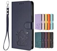 SHIEID Coque pour Oukitel C59, [Magnétique] Case Housse en Cuir PU, [Carte Fente] Cover Portefeuille, Étui pour Oukitel C59-Bleu