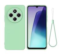 SHIEID Coque pour Redmi 17C,Étui de Protection Complète du Corps au Toucher Soyeux, Housse Doublure Douce en Tissu Microfibre, Étui pour Redmi 17C-Vert