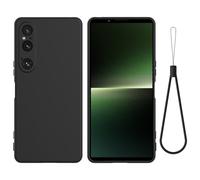 SHIEID Coque pour Sony Xperia 1 VI,Étui de Protection Complète du Corps au Toucher Soyeux, Housse Doublure Douce en Tissu Microfibre, Étui pour Sony Xperia 1 VI-Noir