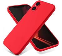SHIEID Coque pour Sony Xperia 5 V,Étui de Protection Complète du Corps au Toucher Soyeux, Housse Doublure Douce en Tissu Microfibre, Étui pour Sony Xperia 5 V-Rouge