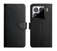 SHIEID Coque pour Xiaomi 15 Coque, Cuir véritable Étui Housse en Cuir de Protection [Stand Support] [Fermeture Magnétique] Étui pour Xiaomi 15-Noir