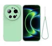 SHIEID Coque pour Xiaomi 17 Ultra 5G,Étui de Protection Complète du Corps au Toucher Soyeux, Housse Doublure Douce en Tissu Microfibre, Étui pour Xiaomi 17 Ultra 5G-Vert