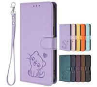 SHIEID Coque pour ZTE Blade A35E, [Magnétique] Case Housse en Cuir PU, [Carte Fente] Cover Portefeuille, Étui pour ZTE Blade A35E-Violet Clair