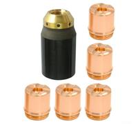 Shield Cup 9-8236 & Cap 9-8237 Consommables pour SL60/pour SL100, pièces de buse en laiton de rechange compatibles avec Cutmaster thermodynamique