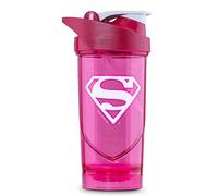 Shieldmixer Hero Pro Classic Shaker for Whey Protein Shakes and Pre Workout, BPA Free, 700 ml, Supergirl Classic, Rose