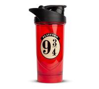 Shieldmixer Hero Pro Classic Shaker Platform 9 3/4 - Sans BPA - Accessoire de gym - Shaker à protéines - Gourde de fitness - Rouge - 700 ml