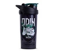 Shieldmixer Hero Pro Classic Shaker pour shakes protéinés de lactosérum et pré-entraînement, sans BPA, 700 ml, Odin, noir
