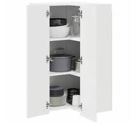 ShieldPro®Blanc Placard/Armoire Haut - Armoire suspendue - CLOUD - Cabinet de cuisine - Blanc 57x57x100 cm - Bois d'ingénierie 98352