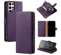 ShieldTop compatible avec Samsung Galaxy S25 Ultra Wallet Case With Card Holder Femmes Men RFID Blocking PU Leather Flip TPU COUVERTURE DE PROTHE