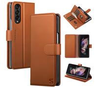 ShieldTop compatible avec Samsung Galaxy Z Fold 3 Portefeuille Case avec support de carte Femme Homme Case de t l phone RFID Blocking PU Leather