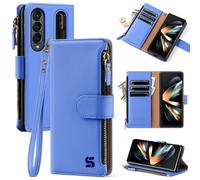 ShieldTop compatible avec Samsung Galaxy Z Fold 4 5G Portefeuille Case de porte-stylo S HEMER FEMMES MAN RFID BLOCK