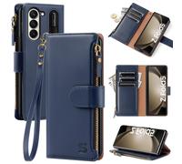 ShieldTop compatible avec Samsung Galaxy Z Fold 5 5G Portefeuille Case de porte-stylo S Helder Femme RFID Blocage PU Cuir Flip Telephone Couvertu