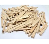 ShieldUp Lot de 100 petites cales en bois dur pour carrelage et sol Marron