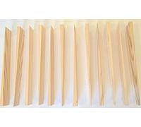 ShieldUp Lot de 12 cales longues en bois - 20,3 cm de long