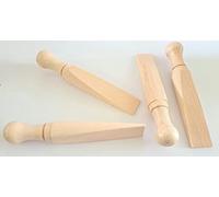 ShieldUp Lot de 4 cales de porte en bois